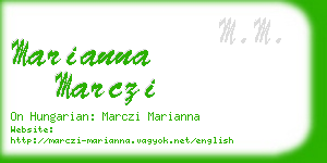 marianna marczi business card